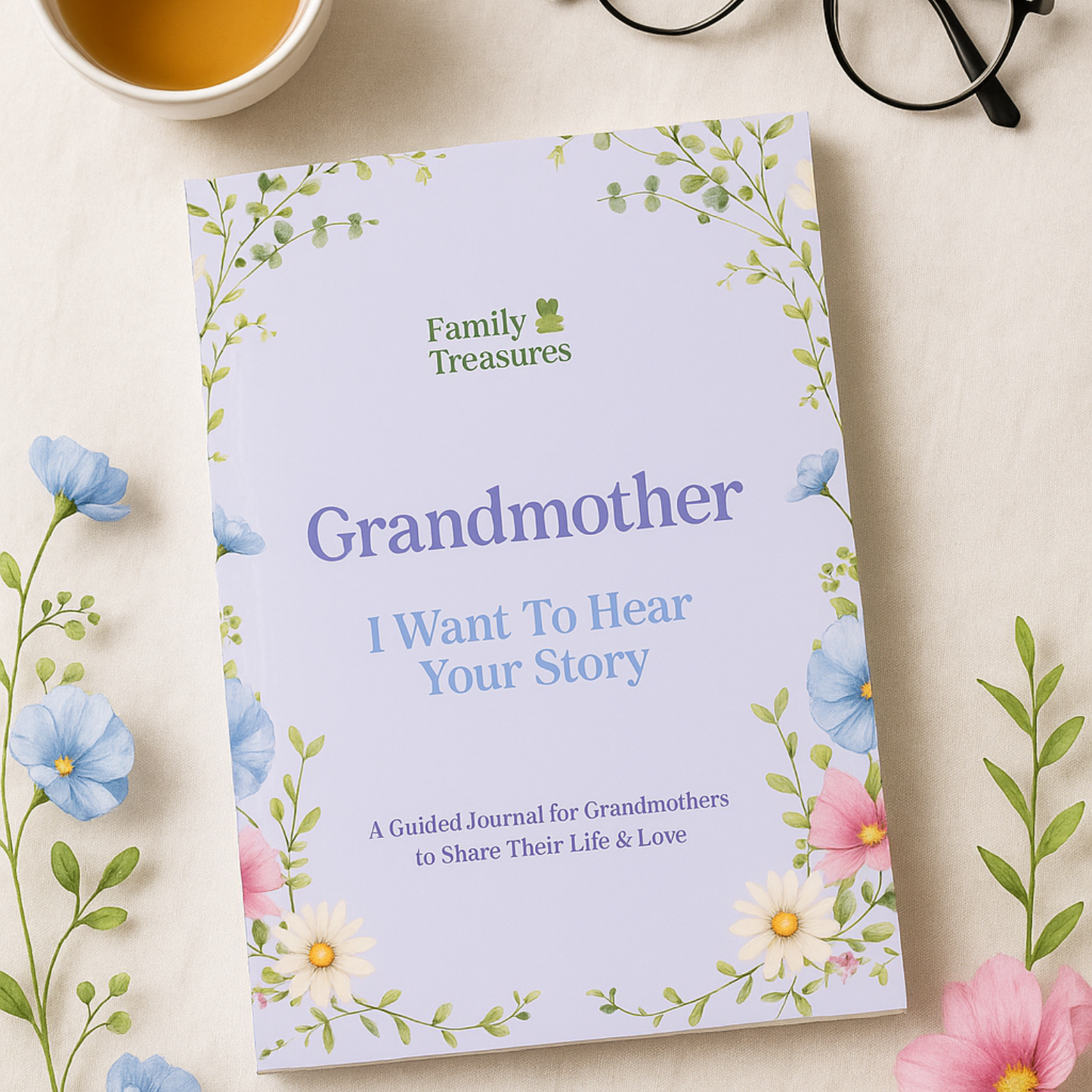 Grandmother's Memories Guided Journal 💜 BLACK FRIDAY SALE 💜